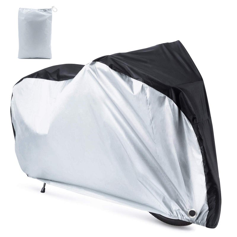 Roctee Waterproof XL Bicycle Cover, Outside Bikes Storage Covers Rain Sun UV Dust Wind Proof Mountain Bicycle Covers Road Electric Bike Cover Hybrid Bike Cover with Lock Hole - Image 1